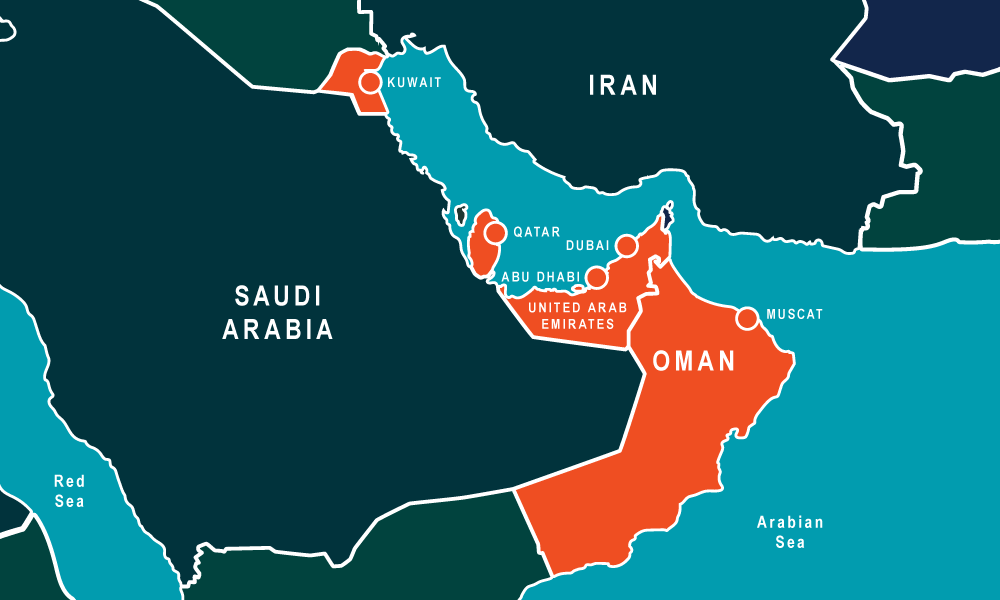 2024 Middle East Tour Map