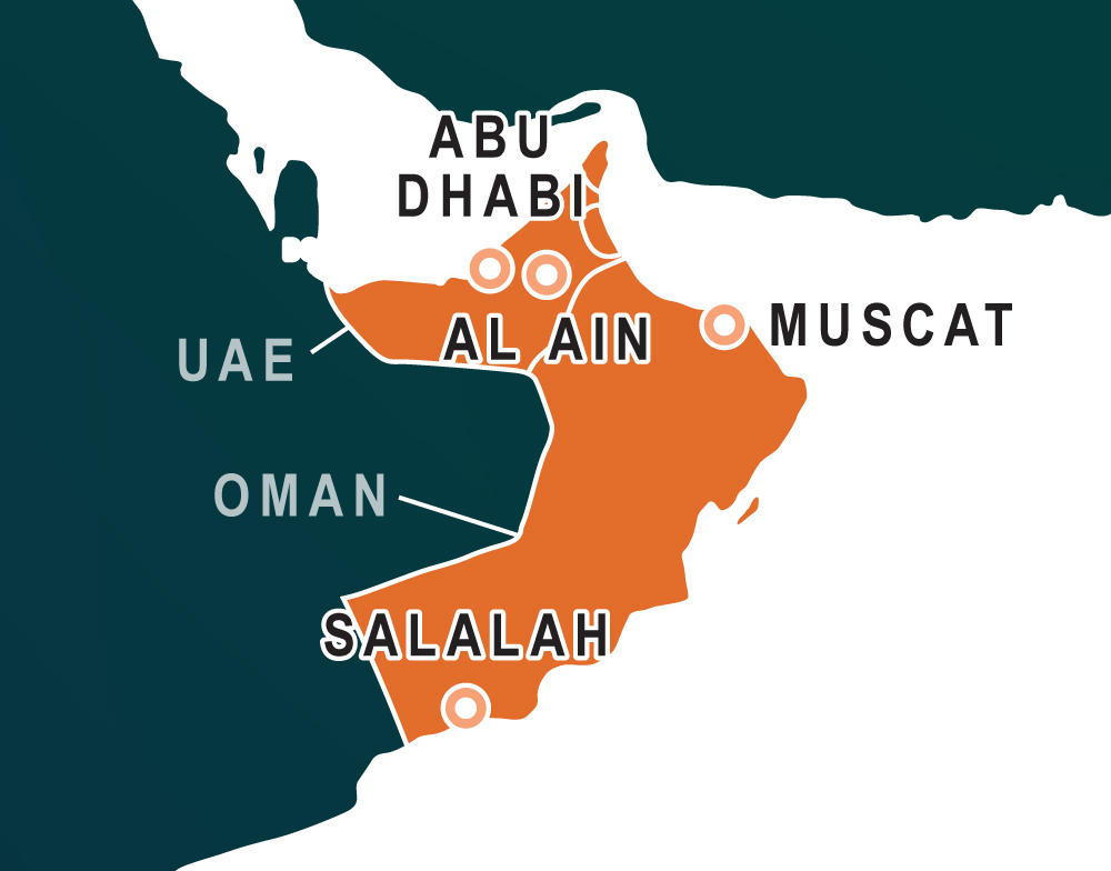 Middle East Fall 2026 Tour Map