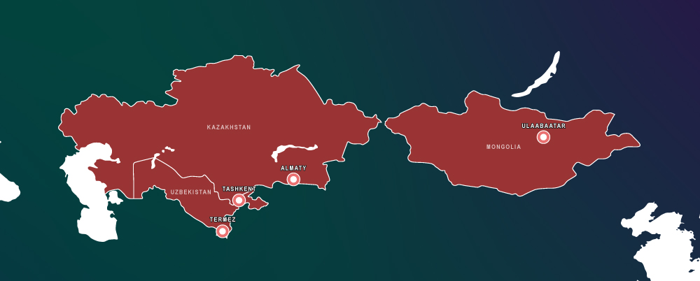 Central Asia Fall 2026 Tour Map
