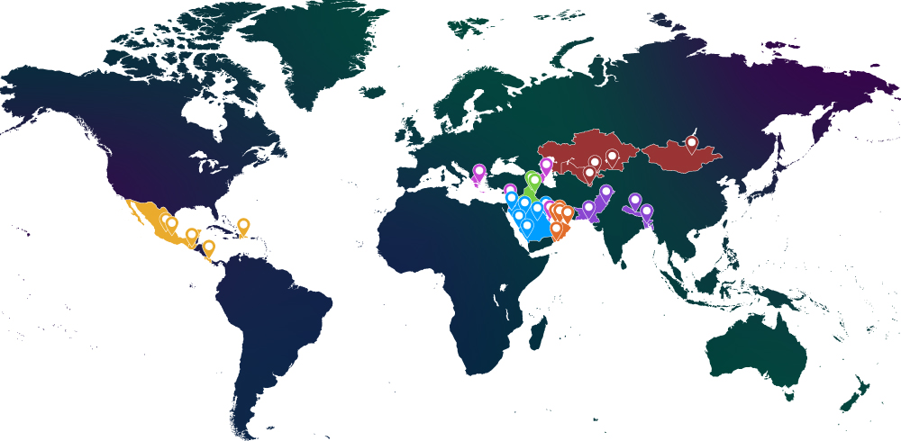 Fall 2026 World Tour Map