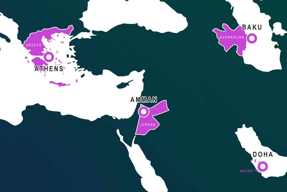 Middle East Crossroads Fall 2026 Tour Map